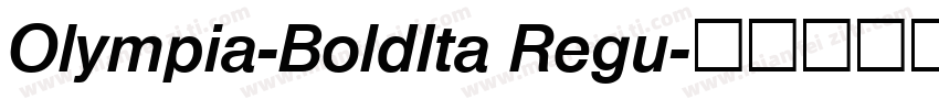Olympia-BoldIta Regu字体转换